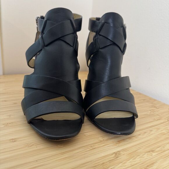 Coach "MILA" Black Leather Dressy 3" Heels Size 8 B - Picture 4 of 8